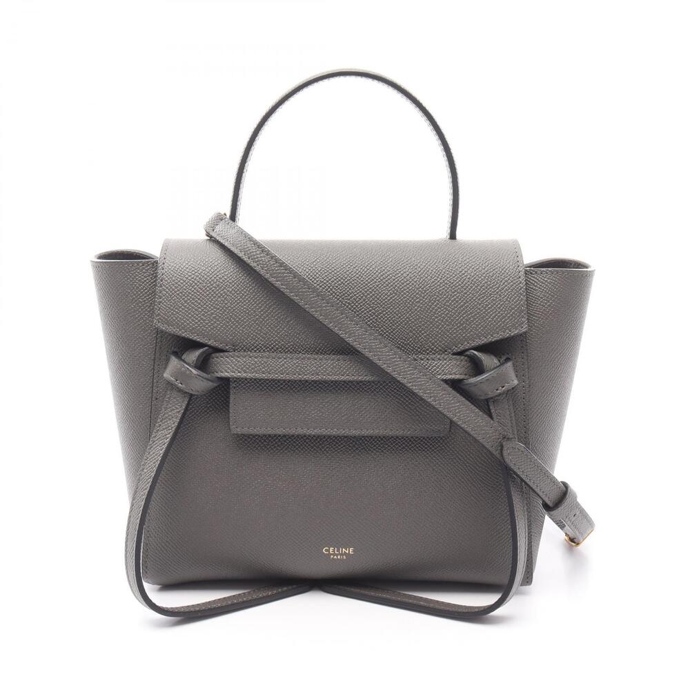Celine BELT BAG Handbag Leather Gray